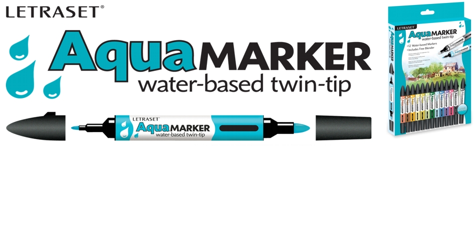 Aquamarker Letraset, Marcador Para Aquarelar?