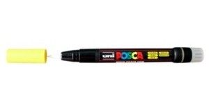 Caneta Posca PCF-350 Amarelo – Ponta de Pincel