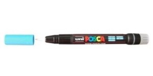 Caneta Posca PCF-350 Azul Claro – Ponta de Pincel