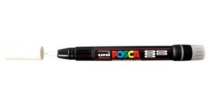 Caneta Posca PCF-350 Branco – Ponta de Pincel