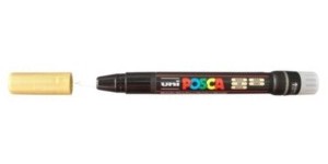 Caneta Posca PCF-350 Ouro – Ponta de Pincel