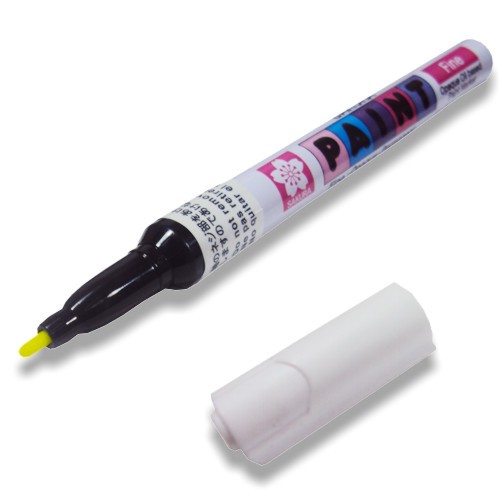 Caneta Permanente Amarela Sakura Paint Marker